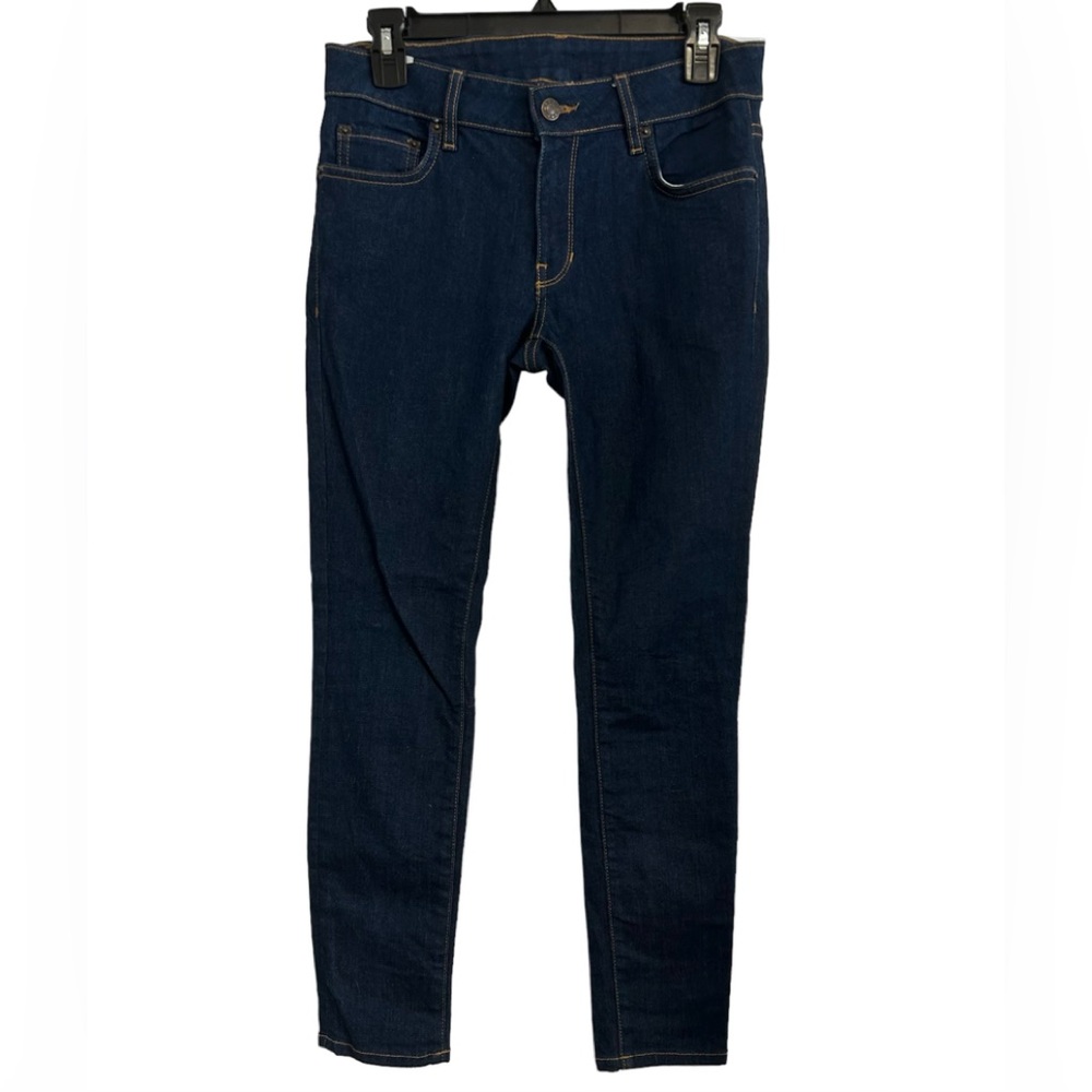 6937 The News Mini Skinny Dark Wash‎ Blue Jeans Womens Size 26.